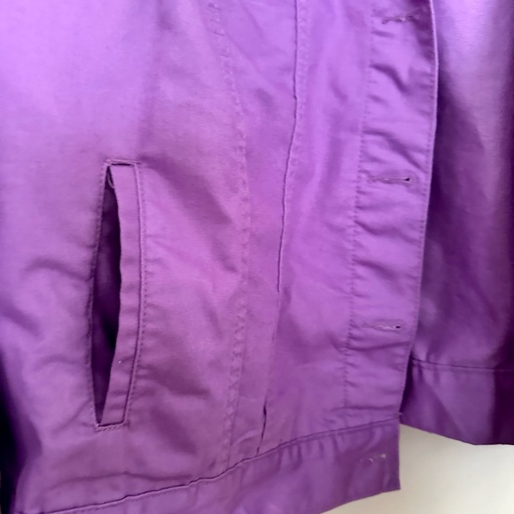 Lavender Women Within stretch Denim Jacket size 24 - Picture 6 of 7